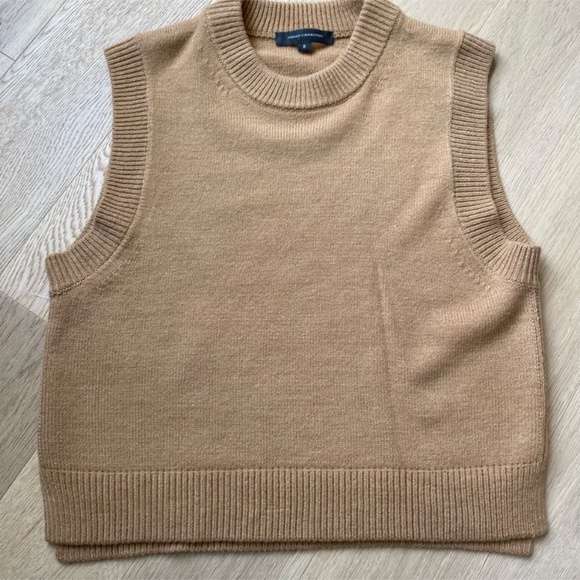 French Connection Camel Sweater Vest - Picture 3 of 6